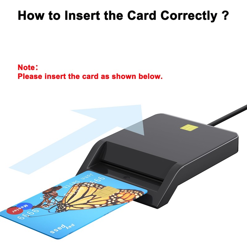 CAC Reader Military, Smart CAC Card Reader, DOD Military USB