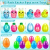 12 Pack Prefilled Easter Eggs with Squeeze Ball Toys, Surprise