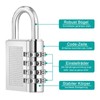 ZHEGE Combination Lock Padlock with Combination Code 4 Digit, Spin