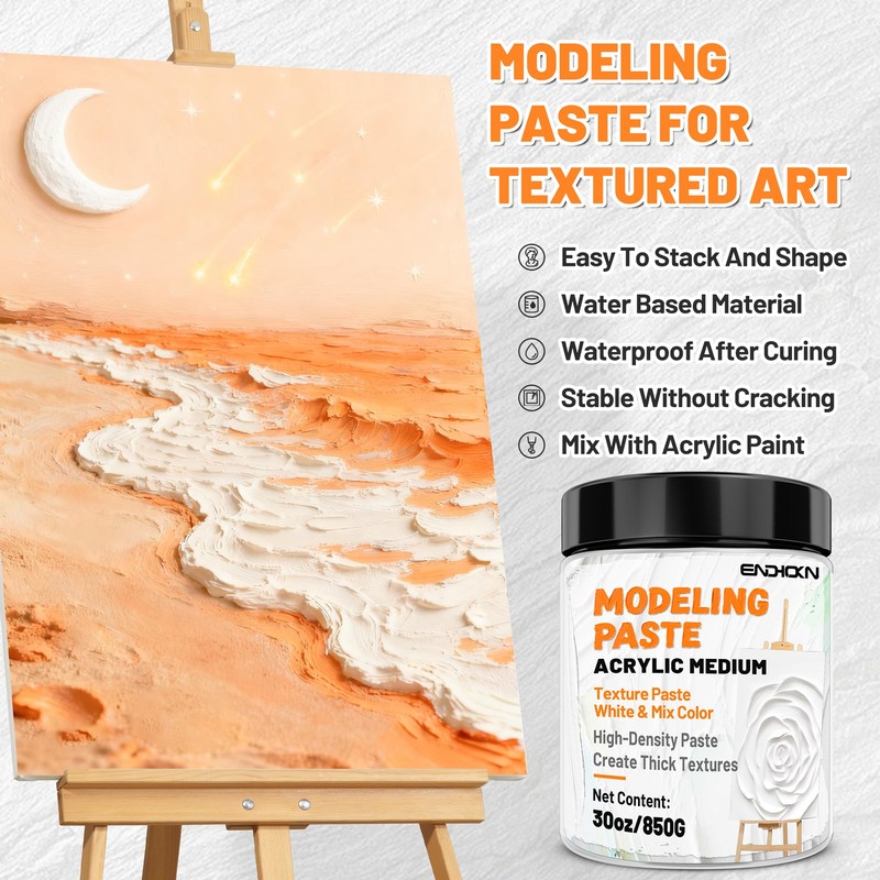 Endhokn Thick Modeling Paste 30oz / 600ml - Professional High