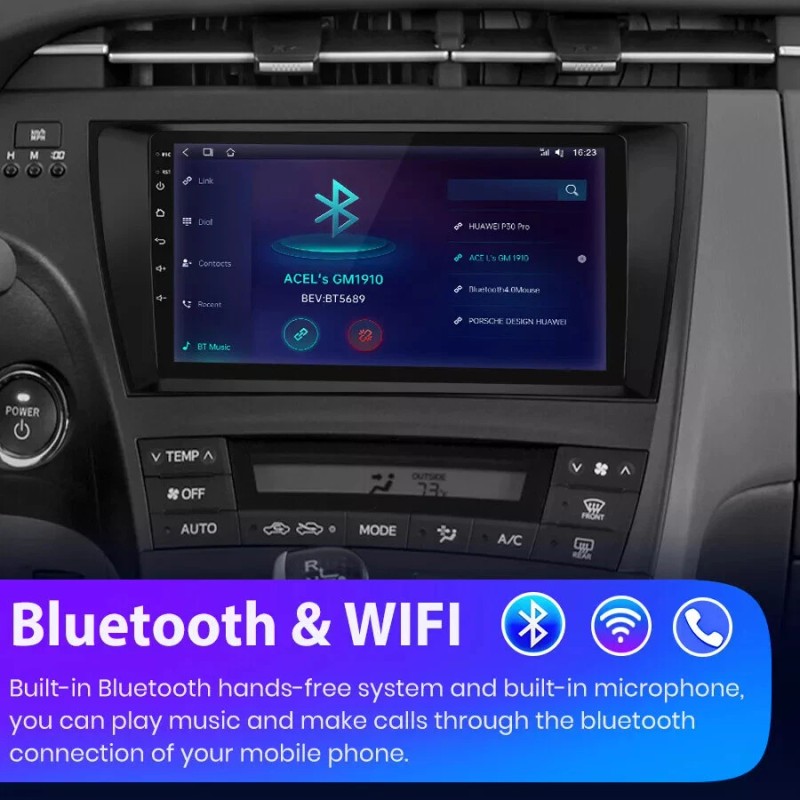 JOYINCAR 32GB For Toyota Prius 2010-2015 Car GPS Radio Stereo