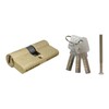 Savagrow 60mm Lock Cylinder with 3 Keys Solid Brass Door