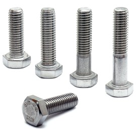 MonsterBolts - M8 x 18mm Hex Head Cap Screws, DIN 933, A2 Stainless Steel, 50 Pack
