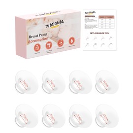 8pcs Flange Insert 21mm Compatible with Compatible with Momcozy M9/M6/M5/S12 Pro/V1 Pro/V2 Pro,for Spectra/Medela/MomMed/eufy/Lansinoh/Elvie Breast Pump,Replace for Momcozy Breast Pump Parts Shield