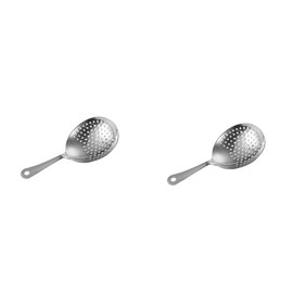 Leadigol Julep Bar Strainer Stainless Steel Cocktail Strainer Spoon Bar Cocktail Fast Drain Julep Strainer Bar Tools