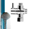 3Way Faucet Diverter Valve Bathroom Shower Parts for Handheld Showerhead