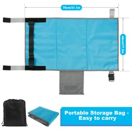 Toddler Airplane Bed, Toddler Airplane Seat Extender Aeroplane Bed for Children with Anti-Slip Design, Portable Airplane Foot Hammock for Kids Toddler Plane Travel (blue 1)