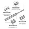 uxcell Spiral CNC Router Bit 1/8" Diameter 1/4" Shank Up