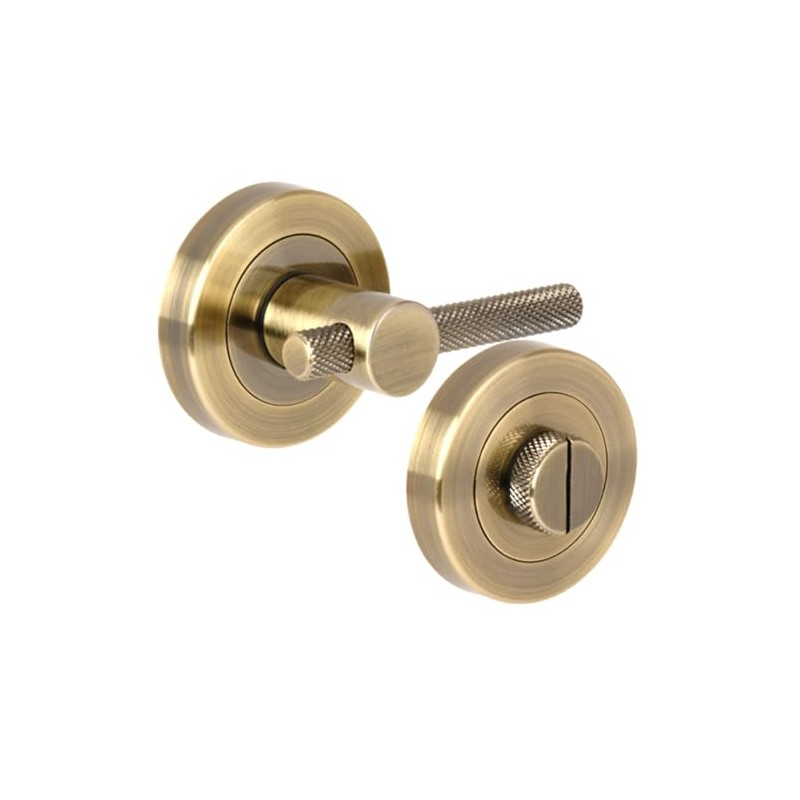 HANDLEZONE® Knurled Bar Designer Bathroom Toilet Door Thumb Turn and