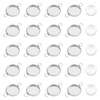 PH PandaHall 100pcs Stainless Steel Cabochon Connectors Settings Pendant Cabochons