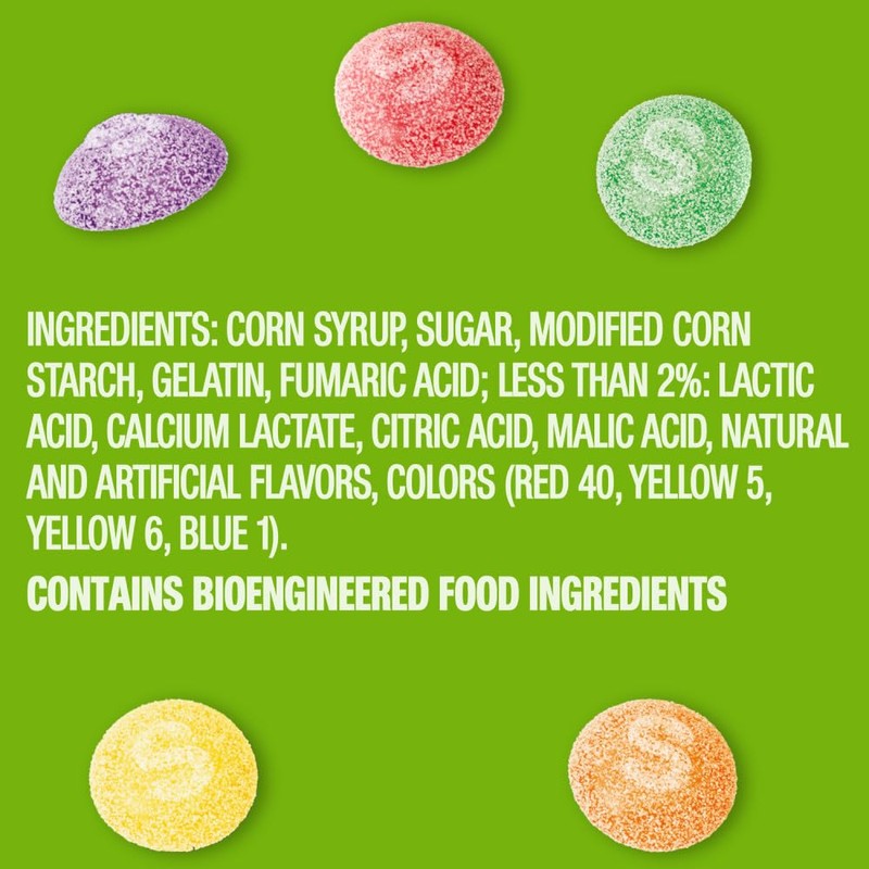 SKITTLES GUMMIES Sour Gummy Candy Grab and Go Pack, 5.8