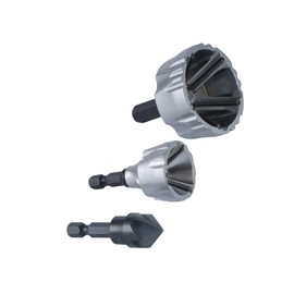 Lichamp Tungsten Carbide Chamfer Tool 1/8" to 1-7/16" with Countersink Drill Bit 1/8" to 5/8", Tungsten Carbide Chamfer Bit Burr Remover for Damaged Metal Screws Bolts and Fasteners