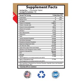 Dog Muscle Gainer - Ultra Dog Vitamins - Premium Vitamin and Minerals - Healthy Solution - Vitamin d for Dogs - 180 Treats (2 Bottles)