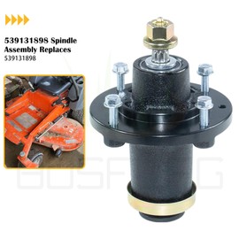 BOSFLAG 3 Pack Pre-Greased 539131898 Spindle with 539113300 Pulley 522795901 Belt for Husqvarna FD61, M-ZT61, MZ 61, MZ6128, MZ 6128, MZ 6128 ZT, MZT 61, MZT 61 BF, RedMax CZT 61 Lawn Tractors