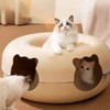Cat Tunnel Bed with 2 Ventilated Windows Removable Washable Felt