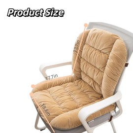 UEncounter Desk Chair Cushion Office Chair Cushion Seat Cushion with Back Support Integrated Pad with Fixed Band for Sedentary Individuals