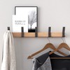 KooNiosio Coat Hook Rack Wall Mounted Coat Rack-5 Double Hook,Aluminum,Metal