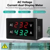 Jadeshay LCD Voltmeter Ammeter AC50-500V 0-120A Voltage Meter Electricity Meter