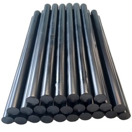 RZT Hot Glue Sticks 11 mm Black Hot Glue Sticks for Hot Glue Guns, Hot Glue Sticks for Body Dent Repair Remover Crafts, DIY, Crafts - Black (Pack of 25)