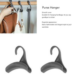 Closet Purse Hanger, Pack of 10 Black Household Multifunctional Hanging Bag Hook Arch Storage Purse Hanger Plastic Closet Hooks for Backpack Belt Scarves Handbag Hat Storage