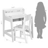 UTEX Kids Desk and Chair Set, Study Desk for Kids