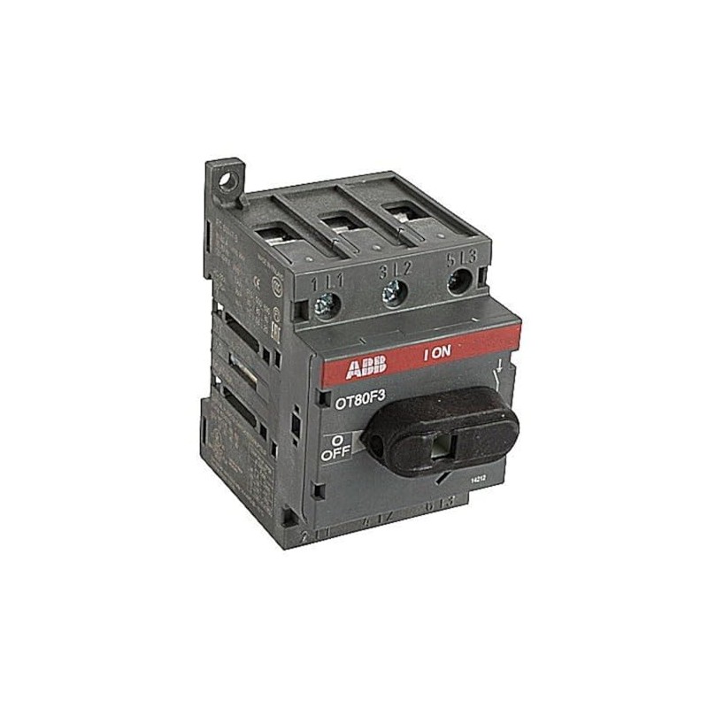 1- ABB OT80F3 DISCONNECT NON-FUSIBLE SWITCH, 3P, 80A, UL508 by
