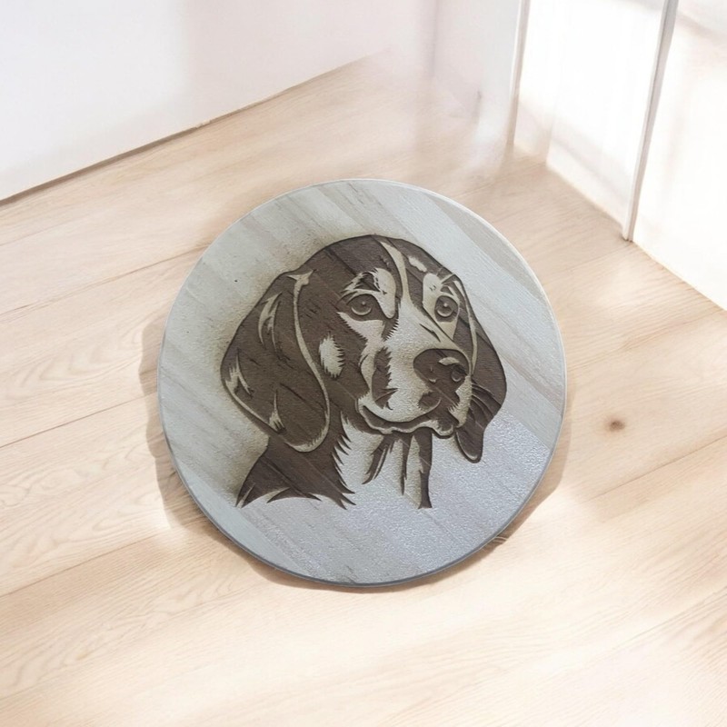 Ashton and Finch Beagle Coaster – Wooden Beagle Gift –