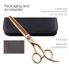 FOGOSP Rose Gold Titanium Thinning Shears for Dogs 46 Teeth