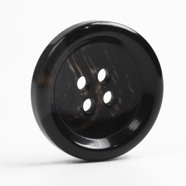 80 Pcs 3/4inch Large Black Buttons for Sewing Round Resin Buttons for Crafts 4 Hole Flatback Buttons for Shirt Overcoat Sweater Diy and Clothing Accessories 20mm Buttons Bulk for Clothes Black