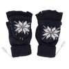 USB Heating Gloves Full Half Fingerless Knitting Double Side Warm