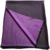Purple & Black Solid Colour Fringe Design Nepalese Shawl Scarf