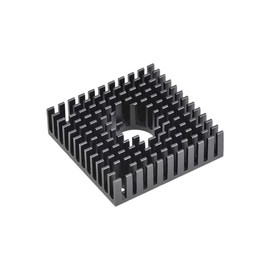 sourcing map Heatsink with Hole for Stepper Motor,3D Printer 40x40x11mm Black
