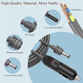 3 in 1 Starlink Mini Cable 10FT, Starlink Mini Accessories Car Charger, DC to DC Replacement Cable for Starlink Mini Power