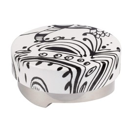 Metallurgica Motta 29985 Coffee Leveller Distributor, 11,5 x 8,5 x 21,5 cm, Black