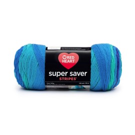 Red Heart Super Saver Yarn, Stripe-Cool