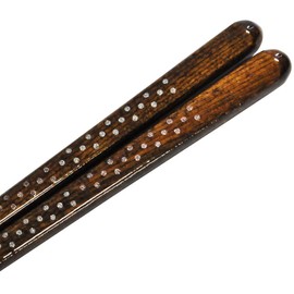 若狭 Coating Chopsticks Feminine Dots 21 cm Dish Washing Machine Dry, Non Slip 149426 