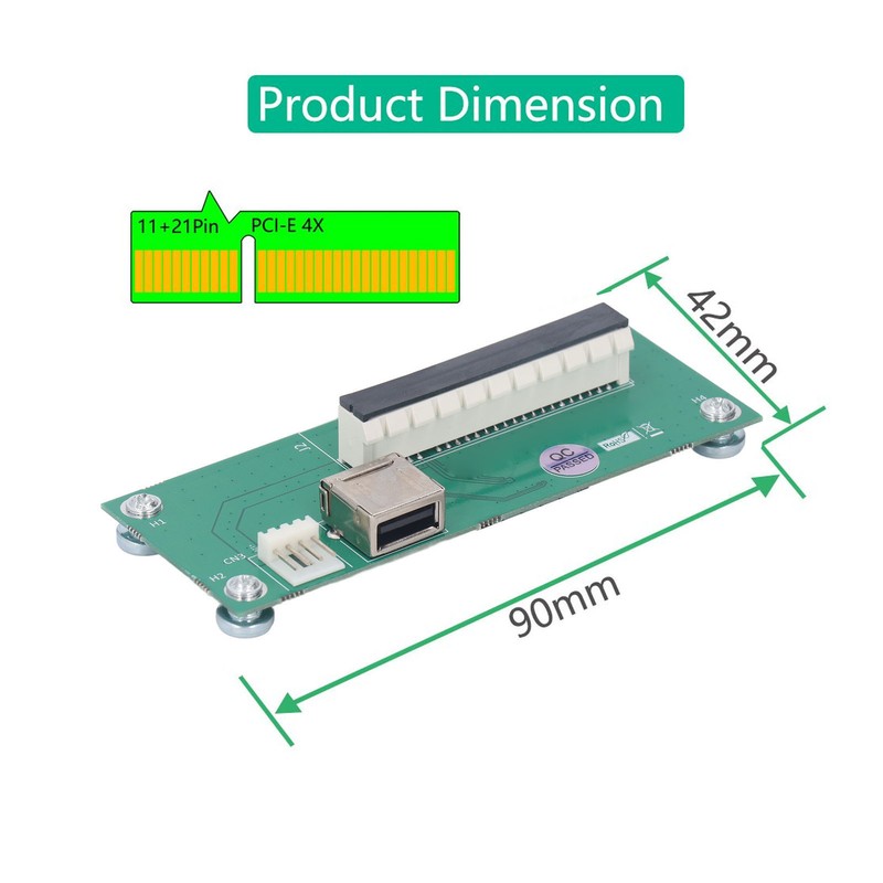 M.2 NGFF Key to PCIe 8X Extension Cable 2.5Gpbs Easy