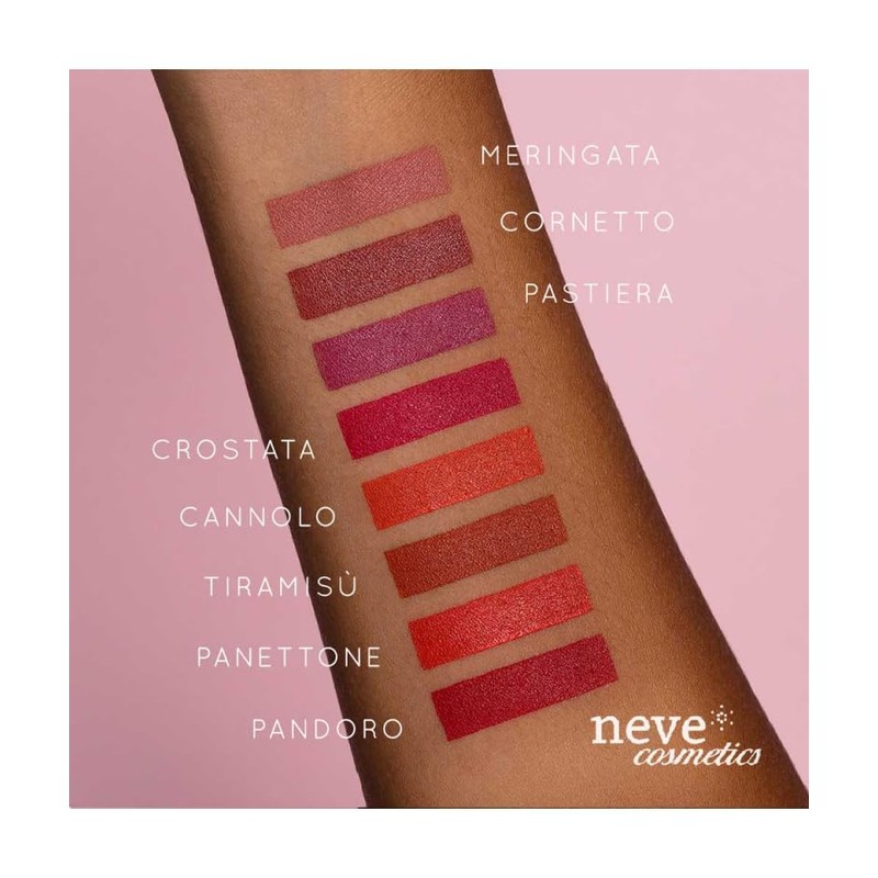 Lipstick Sugar Matte Crostata Neve Cosmetics Sensualissimo Red Amarena Intense