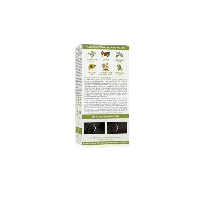 Tinte para cabello permanente sin amoníaco para retocar raíces Naturtint