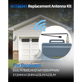 Replacement Antenna Kit K77-36541 for liftmaster 850LM, 860LM, STAR1000, PPWR, 312HM, 412HM, 423LM, 422LM Gate Receiver, Commercial Over Head Opener/Operator, Garage Opener Receiver Signal Booster
