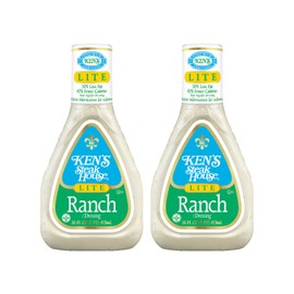 Ken's Steak House Lite Ranch Dressing,16 Fl Oz, (Pack of 2)
