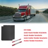 ASTAMOTOR 24"x30" Black Polymer Mud Flaps and 24"x3" Mud Flap