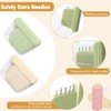 Sewing Needle Case 2Pcs, Plastic Magnetic Pin Holder Portable Travel