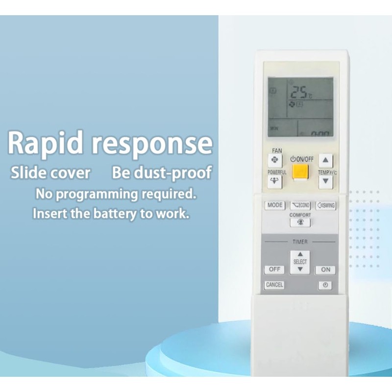 Replacement Remote Control for Daikin Air Conditioner FTXN09KEVJU FTXN24KVJU 2MKS50G2V1B