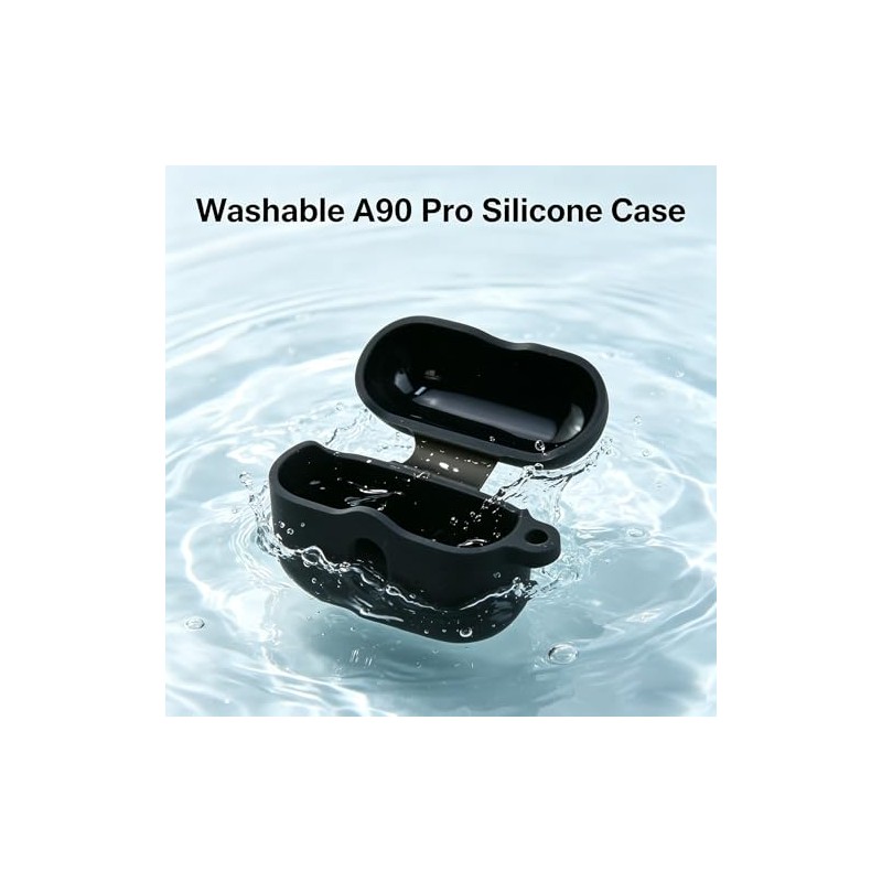 LEFXMOPHY Case for Btootos A90 Pro Wireless Earbuds Cover Black