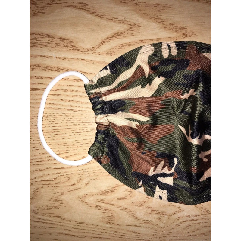 New Black Beige Brown Green Camo Print Face Mask