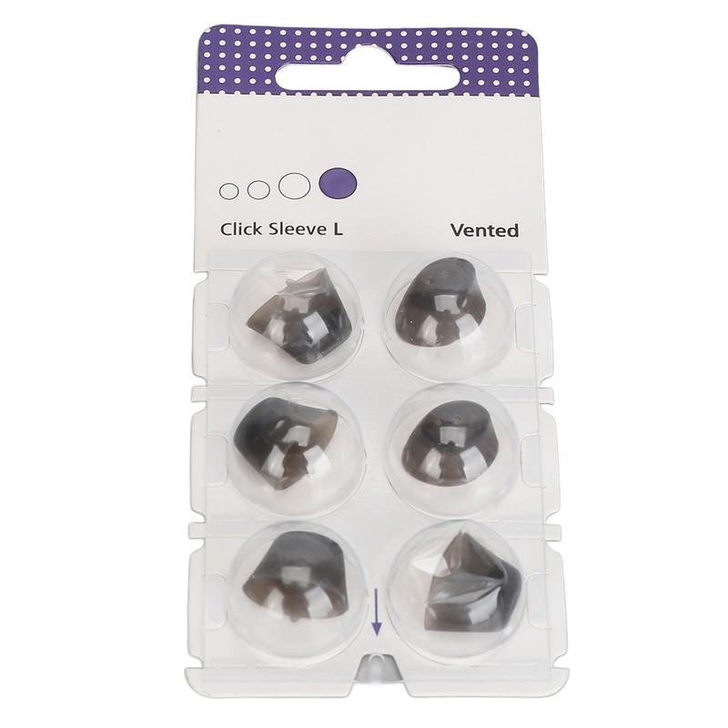 6pcs Silicone Click Sleeve Accessory Protect Ears Washable Sound Amplifier