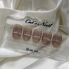 Barcode Magnetic Nail Handmade Nail Tips - Oval / 바코드