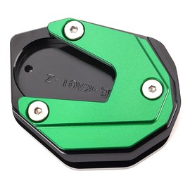 LLIDFONK For Kawasaki Z900 Z650 RS Z1000 SX Z800 Ninja 650 300 1000SX 1100SX SE Ninja ZX6R ZX10R ER6F ER6N Motorcycle Accessories Side Stand Stand Extension Pad Support Plate (Green)