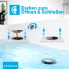 Minismus 72 mm Universal Chrome Bath Plug - Drain Plug